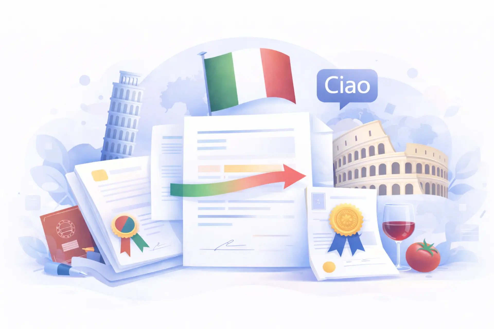 Servicios de Traducción Certificada de Italiano a Inglés